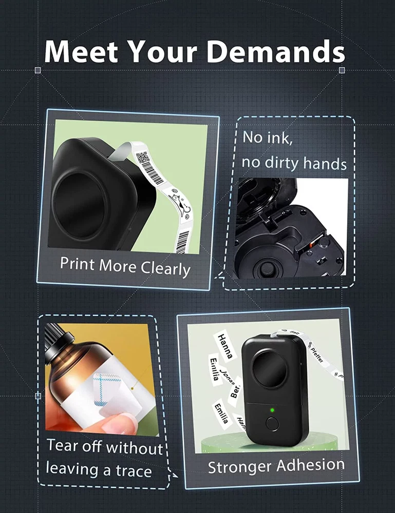 D30 Smart Mini Bluetooth Thermal Label Printer with Tape D30 Smart Mini Bluetooth Thermal Label Printer with Tape