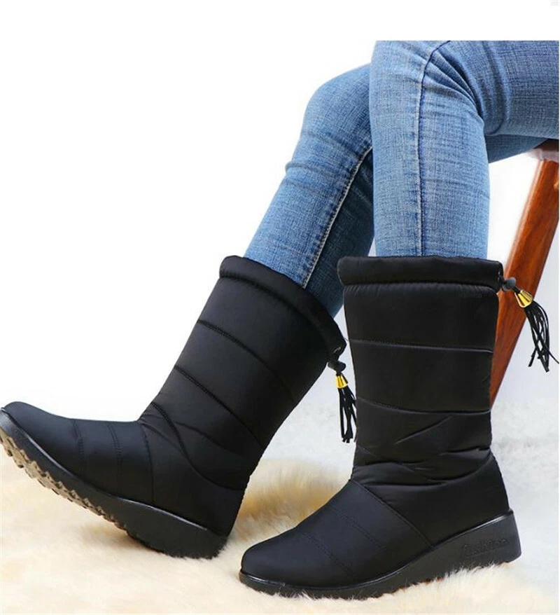 Ki-8Jcud Botas Para La Nieve De Mujer Fashion Winter Snow Boots