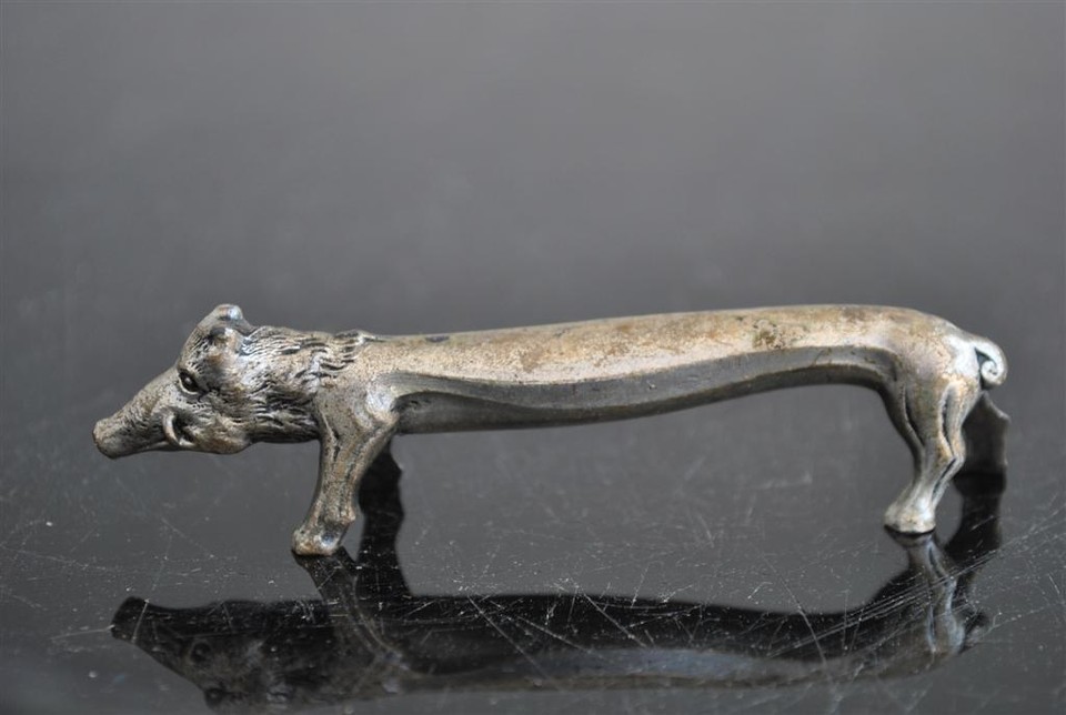 Lot De 8 Porte-couteaux Animaliers En Métal Argenté – 8 Cm, 490g, Made In France