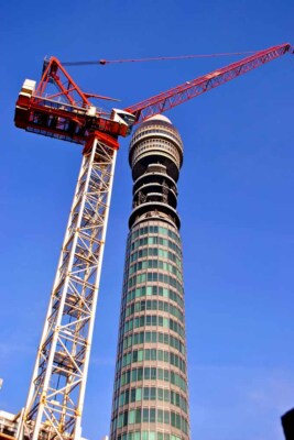BT Post Office Tower Fitzrovia London England UK Foto Bild Druck