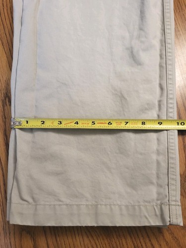 Dockers Flat Front Beige Kahki Tan Dress Pants Size 38 x 32 Cotton - Picture 12 of 12