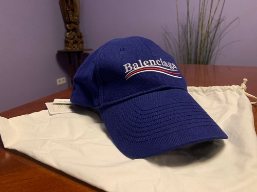 BALENCIAGA Cap Logo Political in Blue 