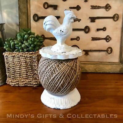 Rooster String Vintage Style Household Kitchen Twine String Cast Iron Rooster Chicken ...