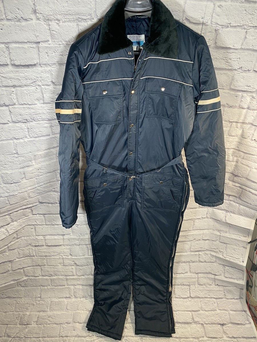 Vintage SEARS Work Leisure Mens Insulated Coveralls Ski One Piece