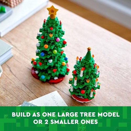 LEGO Christmas Tree Toy Building Set for Kids, Collectible Holiday Decor, 2 Buil - Picture 4 of 7