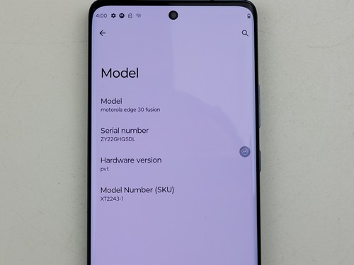 Motorola Edge 30 Fusion (XT2243-1) 256GB - Blue (GSM Unlocked) Dual SIM - H1144 - Picture 4 of 9