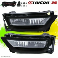 Left+Right Fit For 2013-2015 Honda Accord Sedan Clear Fog Lights Lamps W/Bulb U