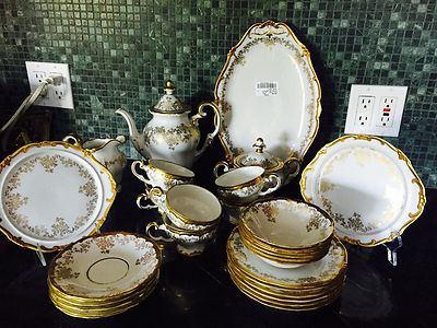 Weimar Katharina 14051 Each Kobalt Tea Set w/Serving Plates/ Pieces-Brand New