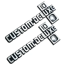 2Pc Fits 1981-1987 Pickup Custom Deluxe "10" C10 K10 R10 V10 Badge Emblem