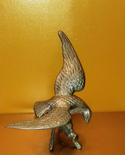 American Eagle On Branch Solid Brass Figurine 8.5” Tall
