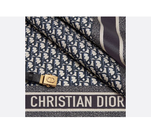 DIORシルクブラウス Toile de Jouy Sauvage Dior Silk Top Ecru and Navy Blue Silk