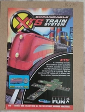 Basic Fun XTS Micro Train System Vintage Print Ad 2004 (JA275