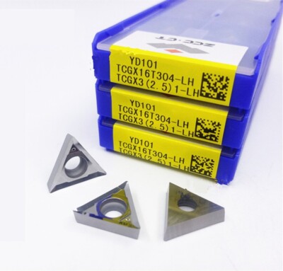 10pcs TCGX16T304-LH YD101 TCGX32.51-LH ZCC.CT CNC blade Carbide Inserts Original