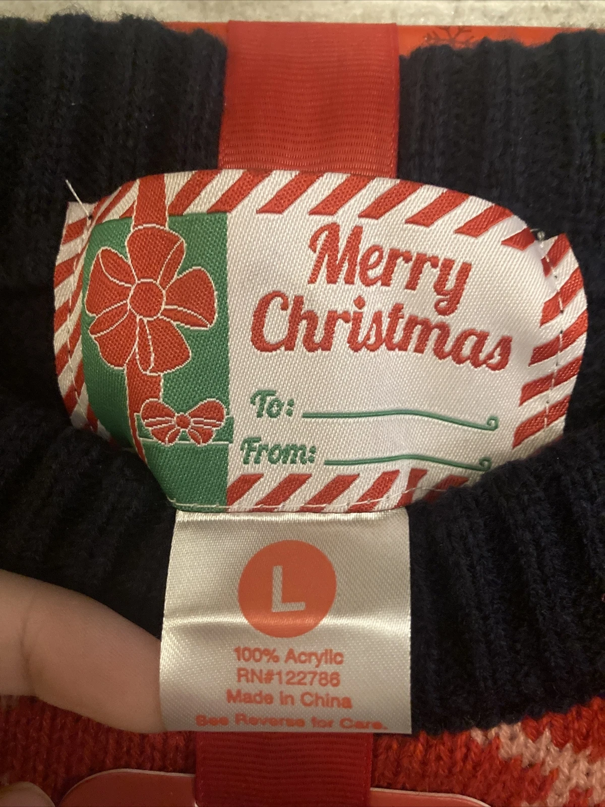 Nutcracker Long Sleeve Pullover Knit Ugly Christmas Sweater Size L