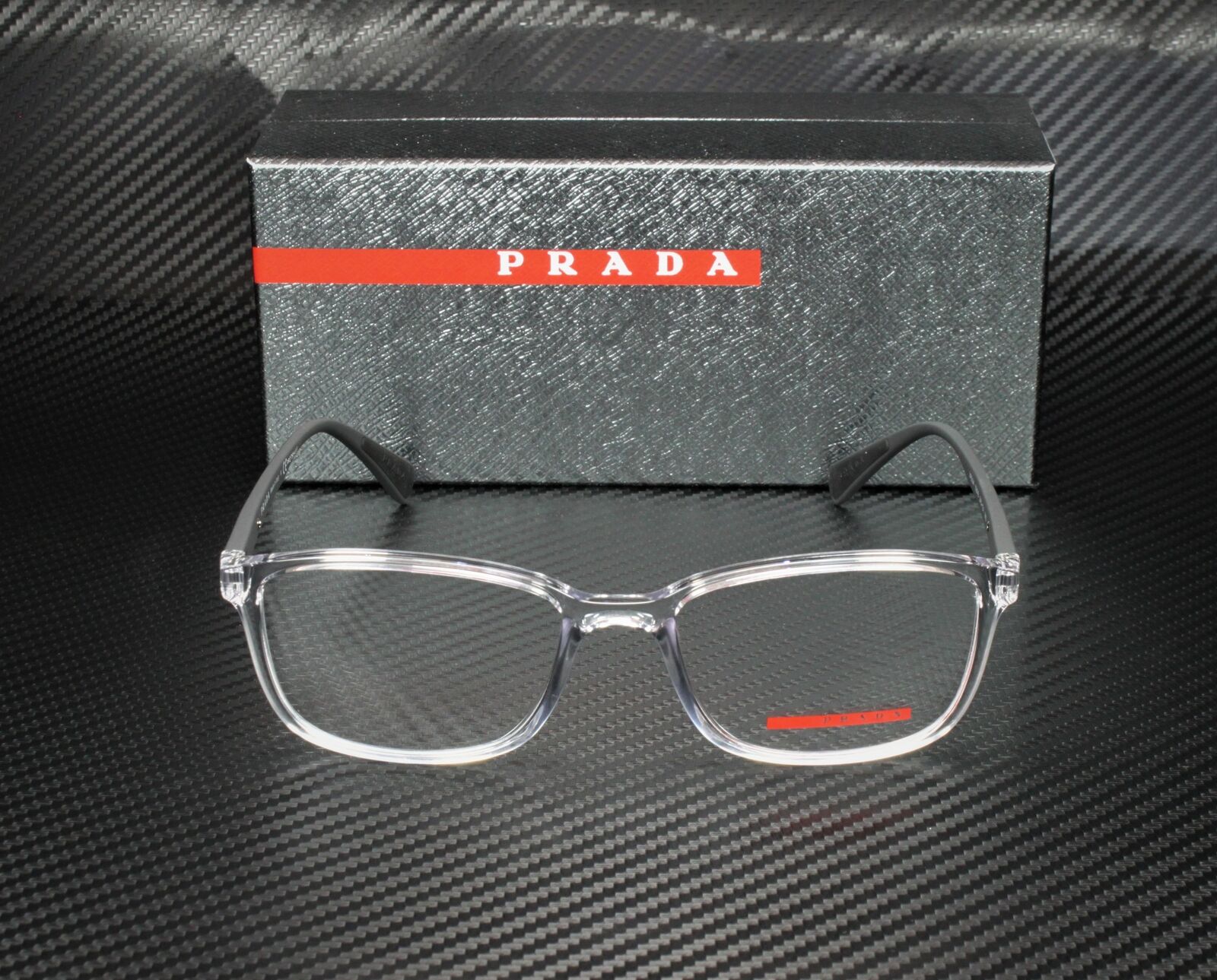 PRADA LINEA ROSSA PS 04IV 2AZ1O1 Transparent Demo Lens Men's Eyeglasses ...