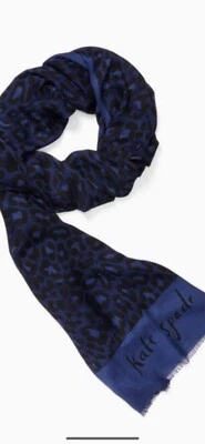 KATE SPADE NEW YORK KATE SPADE LEOPARD PRINT SOFT TWILL OBLONG SCARF NEW!!!
