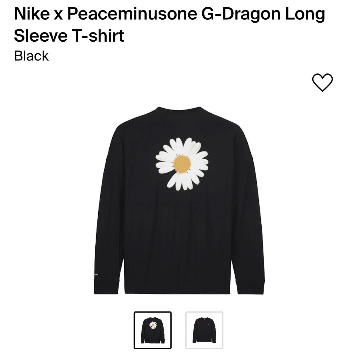PEACEMINUSONE×NIKE LS Tee G-DRAGON PEACEMINUSONE×NIKE LS Tee G-DRAGON