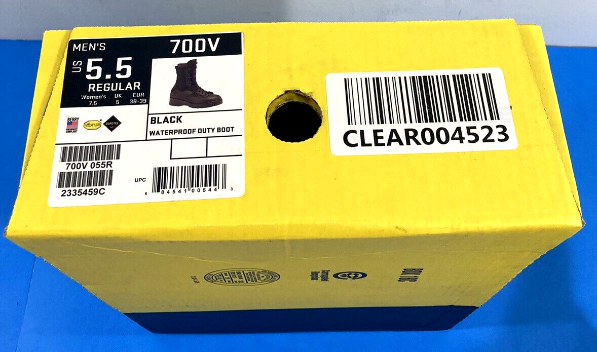 5.5 REGULAR NIB BELLEVILLE WATERPROOF GORE-TEX DUTY BOOTS 700V