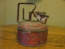 Vintage Justrite Kero Metal Safety Can Brass Plaque 1/2 Gal. No. 812210