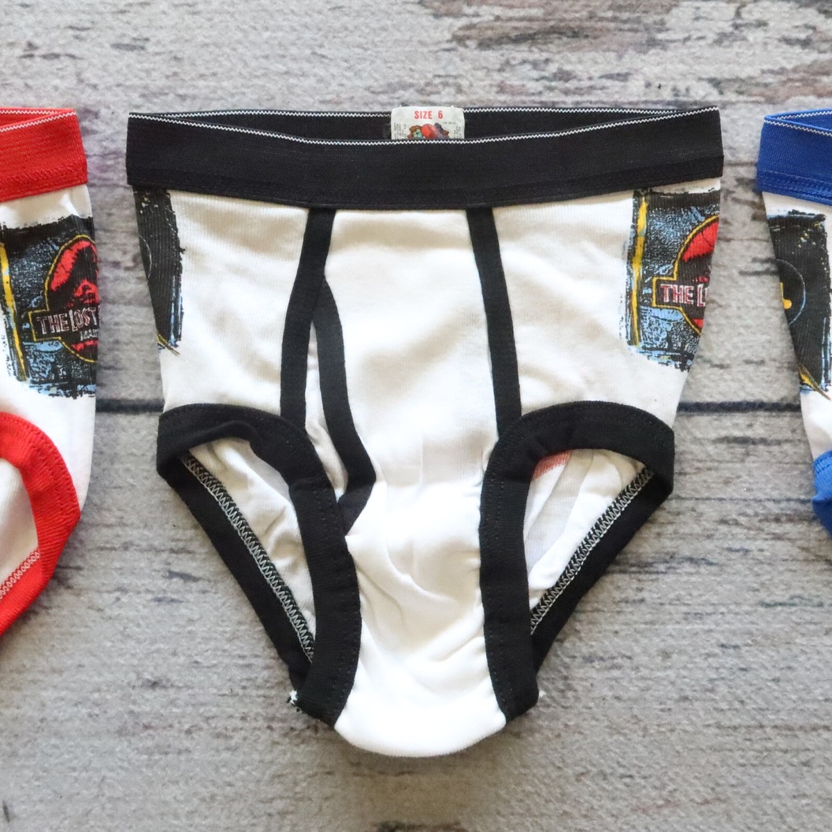 Vintage Fruit of The Loom The Lost World Jurassic Park Kids Briefs