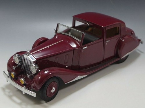 DANBURY MINT 1938 ROLLS ROYCE PHANTOM III GARNET 1:24 SCALE DIE CAST MIB #2 - Picture 3 of 10