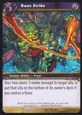 World of Warcraft TCG Rune Strike - Icecrown 24/220