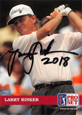 Larry Rinker autographed trading card Golf, PGA, Florida Gators 1992 ...