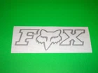 FOX RACING MOTOCROSS ATV UTV QUAD BMX WAKEBOARD SILVER TDC DIECUT STICKER DECAL