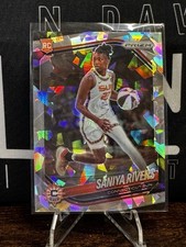 2025 Panini Prizm WNBA SANIYA RIVERS #131 RC Rookie Cracked Ice 🏀