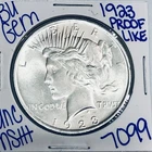 1923 BU UNCIRCULATED SILVER PEACE DOLLAR AUTHENTIC U.S. MINT FREE SHIPPING 7099