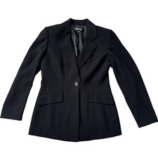 Kasper Dark Navy Blue Blazer Career Office Wear Sz 6 Fully Lined