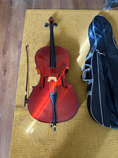 Primavera Prima 103 4-String Cello Brown Varnish Finish with Bow
