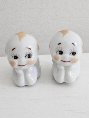 Kewpie Dolls Salt & Pepper Shakers Vintage Japan 2  With Corks