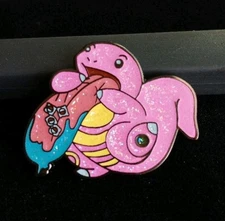 Lickitung LSD Pokemon Trippy Acid Tabs Tongue Custom ENAMEL PIN Festival Pin OOP