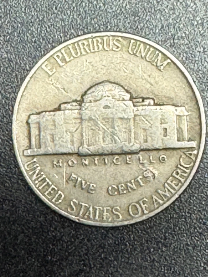 RARE 1948 Nickel ERRORS “LIBERTY“ on the Rim “8” in Date on Rim, no mint mk - Image 3 of 3