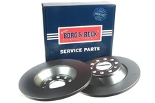 2x Rear Solid Brake Discs For Audi A6 302mm