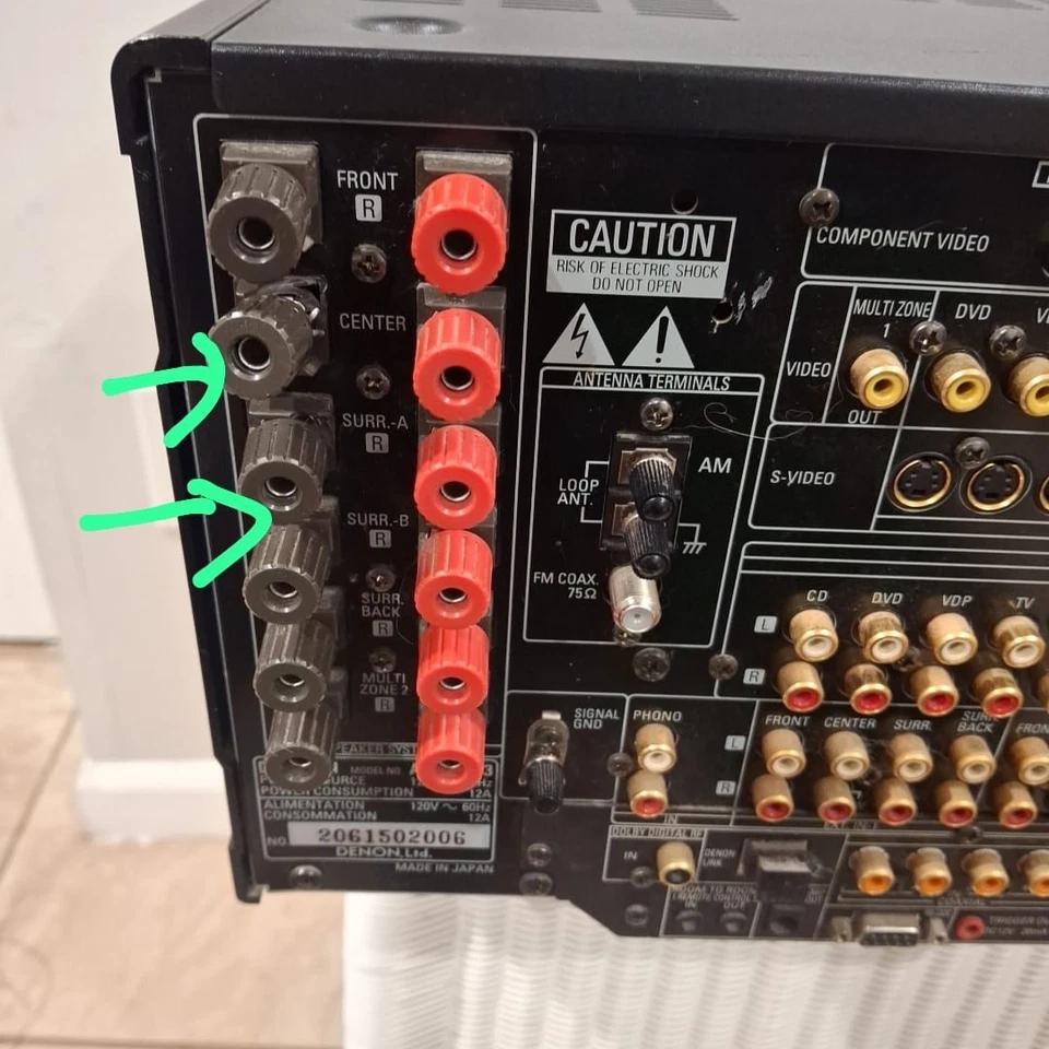 DENON AVR- 5803 Home Theater Stereo SURROUND SOUND FM Receiver READ DESCRIPTION - Image 2 of 4