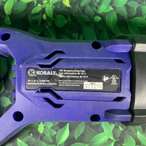 KOBALT K18NR-06A 18v Reciprocating Saw Cordless - TOOL ONLY - Used - Picture 5 of 6