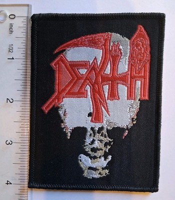 death individual thought patterns Black Border Woven Patch