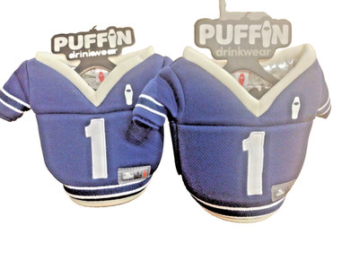  2 Puffin Drinkwear Beverage Sport Jersey 16 oz Can Insulated Holder. G3