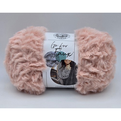 Lion Brand Go For Faux Yarn Pink Poodle Super Bulky 100g Polyester ...