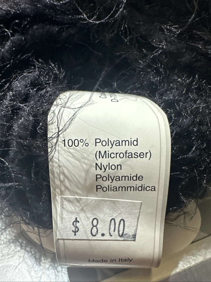 3 skeins Gedifra MICRO CHIC Italian Nylon Yarn | 3314 Black - Image 4 of 4