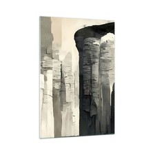 Quadro su Vetro 70x100cm Architettura Colonna Rocce Stampe Moderni Murale