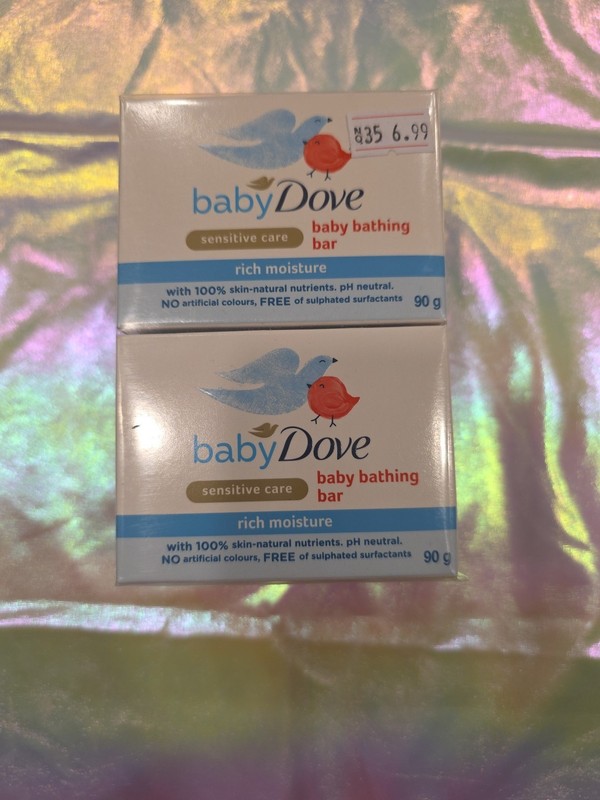 Baby Dove Rich Moisture Sensitive Care Baby Bathing Bar, 3.17oz Pack Of 4