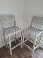 Garden/Outdoor Bar Stool White Solid Wood