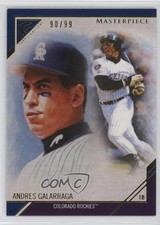 2017 Topps Gallery Masterpieces Blue 90/99 Andres Galarraga #MP-1 0nr3