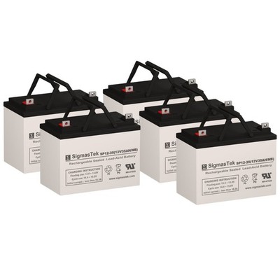 12V 35AH NB SLA AGM Pack of 5 SigmasTek SP12-35 (NB) Replacement Batteries
