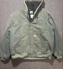 VTG Carhartt Active Jacket J130 Large Dyed Green