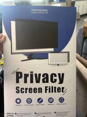 24  Monitor Privacy Screen Filter 16:9 Anti Spy Protector 2 Pack Open Box 