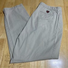 Vintage Polo Ralph Lauren Pants Mens 36x30 Beige Chino Cotton USA Made 90s A-47